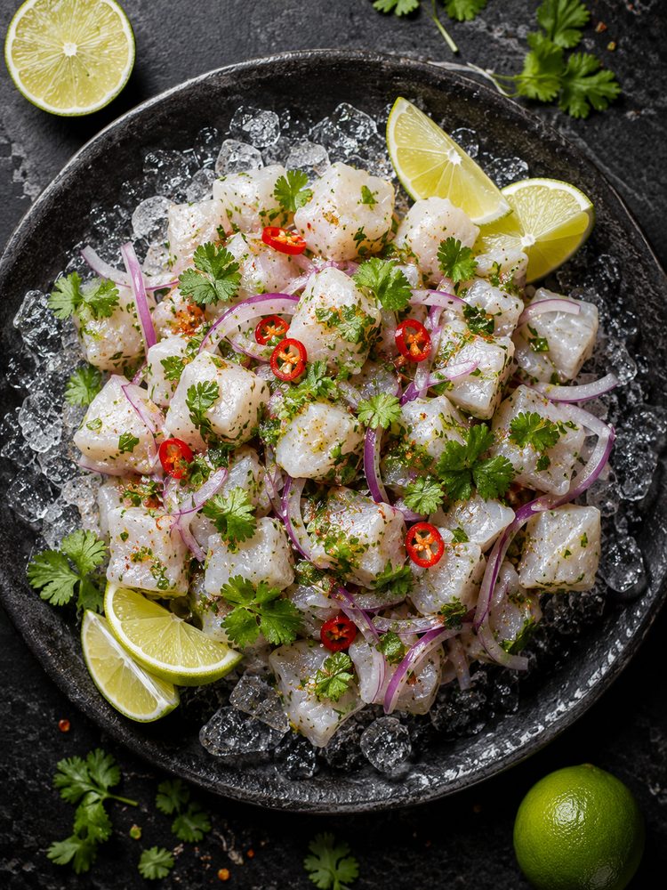 Barra cruda y ceviche